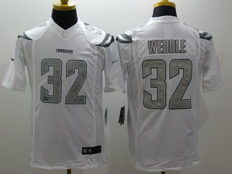 Men's Los Angeles Chargers Eric Weddle #32 White Jersey